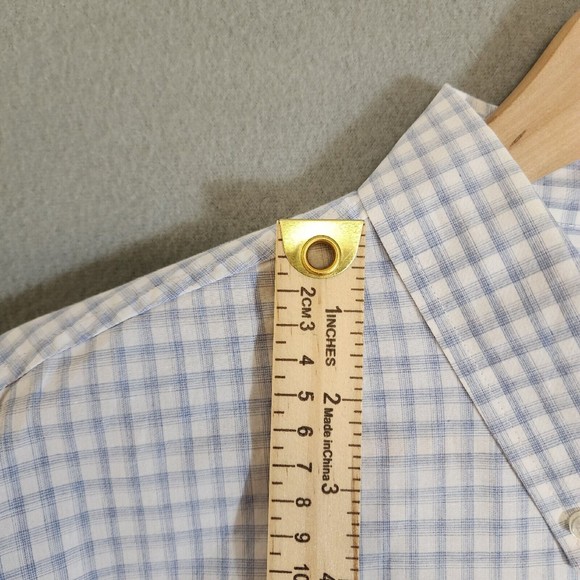 Lucky Brand Mens Shirt XL Blue/White Check Button Down  Long Sleeve - Picture 8 of 16